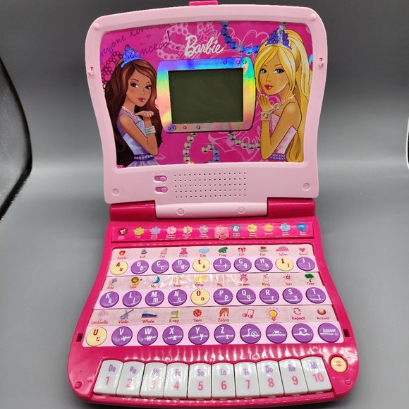 Barbie Laptop Toy - Oregon Scientific H968-10 - Interactive Kids Learning Laptop - Picture 2 of 7